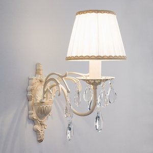 Изображение товара Бра белый с золотом/прозрачный Eurosvet 3637 3637/1 золотом с подвесками