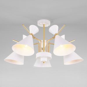 Изображение товара Потолочная люстра 70114/5 Eurosvet Apart белый (Умный дом, Алиса, WiFi, голосовое управление)