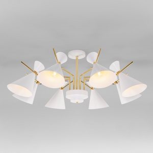 Изображение товара Потолочная люстра 70114/8 Eurosvet Apart белый (Умный дом, Алиса, WiFi, голосовое управление)