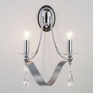 Изображение товара Бра 60064/2 Eurosvet Adelia хром подсвечник с подвесками