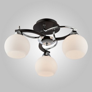 Изображение товара Люстра венге 9654/3 хром/венге Eurosvet 9654 хром / шарики