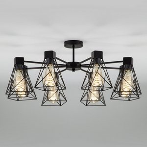 Изображение товара Потолочная люстра 70107/8 Eurosvet Trappola черный