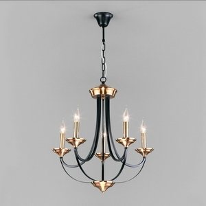 Изображение товара Подвесная люстра 60098/5 Eurosvet Lazzaro черный в виде свечи
