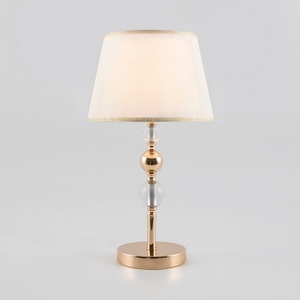 Изображение товара Настольная лампа хрустальная 01071/1 Eurosvet Sortino золото