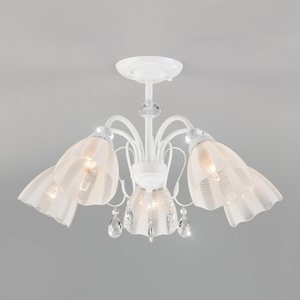 Изображение товара Потолочная люстра хрустальная 30155/5 Eurosvet Floranse белый
