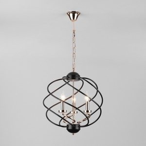 Изображение товара Подвесная люстра 60105/3 Eurosvet Sorrel черный в виде свечи