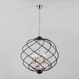 Изображение товара Подвесная люстра 60105/5 Eurosvet Sorrel черный в виде свечи