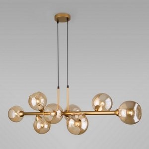 Изображение товара Подвесной светильник 70113/8 Eurosvet Roger янтарный шарики