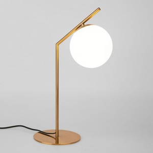 Изображение товара Настольная лампа 01082/1 Eurosvet Frost латунь в форме шара