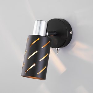 Изображение товара Спот с выключателем 20090/1 Eurosvet Fente черный / хром