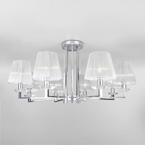 Изображение товара Люстра потолочная с умным домом WiFi с управлением смартфоном 60125/8 Eurosvet Alegria хром (Умный дом)