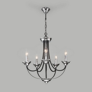 Изображение товара Подвесная люстра 60098/5 Eurosvet Lazzaro хром в виде свечи