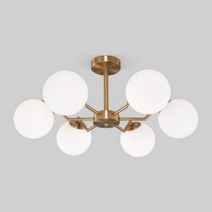Изображение товара Потолочная люстра 70154/6 Eurosvet Frost латунь шарики