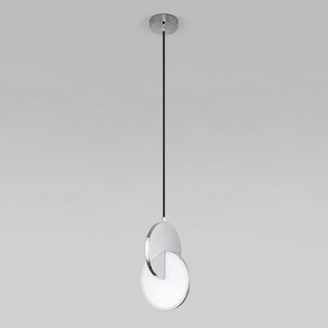 Изображение товара Подвесной светильник светодиодный Eurosvet Lang в стиле лофт 50225/1 LED хром