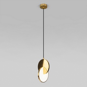 Изображение товара Подвесной светильник светодиодный Eurosvet Lang в стиле лофт 50225/1 LED золото