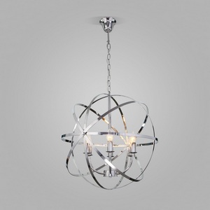 Изображение товара Подвесная люстра 60139/6 Eurosvet Santi хром (Умный дом, Алиса, WiFi, голосовое управление) в форме шара