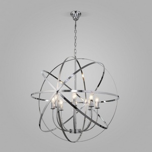 Изображение товара Люстра подвесная шириной 80 см 60139/8 Eurosvet Santi хром в форме шара