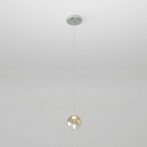 Изображение товара Подвесной светильник светодиодный Eurosvet WONDER со стеклянным плафоном 50234/1 LED янтарный в форме шара