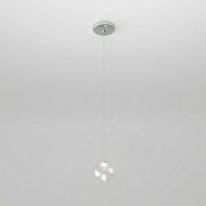 Изображение товара Подвесной светильник со стеклянным плафоном светодиодный Eurosvet WONDER со стеклянным плафоном 50234/1 LED прозрачный в форме шара