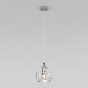 Изображение товара Подвесной светильник с прозрачным плафоном 50221/1 прозрачный Eurosvet Lotus в форме шара