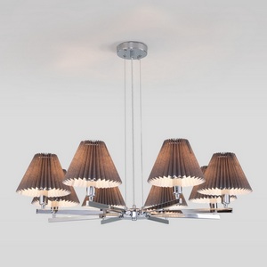 Изображение товара Подвесная люстра 60136/8 Eurosvet Peony хром/графит