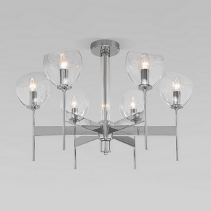 Изображение товара Потолочная люстра на штанге 60130/6 Eurosvet Arrista хром Smart (Умный дом, Алиса, голосовое управление)