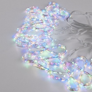 Изображение товара Гирлянда на елку 20 м занавес роса" мульти Eurosvet 2*2,6М IP20 200-006"