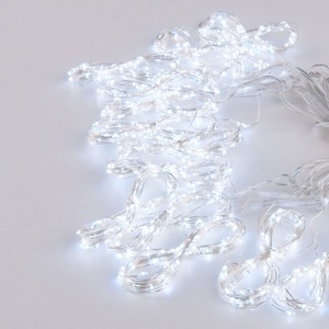 Изображение товара Гирлянда на елку 10 м занавес роса" белый Eurosvet 2*2,6М IP20 200-006"