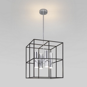 Изображение товара Потолочная люстра на штанге 70142/8 хром Eurosvet Adamson форма куба