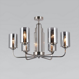 Изображение товара Потолочная люстра на штанге Eurosvet Defi 60138/6 сатин-никель