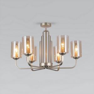 Изображение товара Потолочная люстра на штанге 60138/6 перламутровое золото Eurosvet Defi