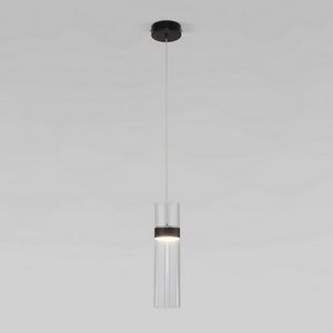 Изображение товара Подвесной светильник 50244/1 черный/прозрачный Eurosvet Lumen LED