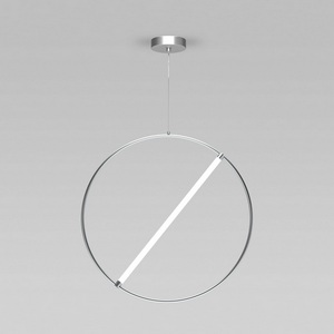 Изображение товара Подвесной светодиодный светильник с пультом Eurosvet Element 90282/1 хром кольцо
