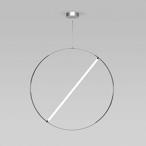 Изображение товара Подвесной светодиодный светильник с пультом Eurosvet Element 90283/1 хром кольцо