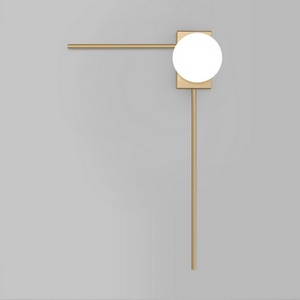 Изображение товара Настенный светильник 40034/1 латунь Eurosvet Fredo в форме шара