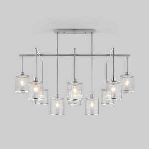 Изображение товара Потолочная люстра на штанге Eurosvet Inari 60144/10 хром (Умный дом, Алиса, WiFi, голосовое управление)