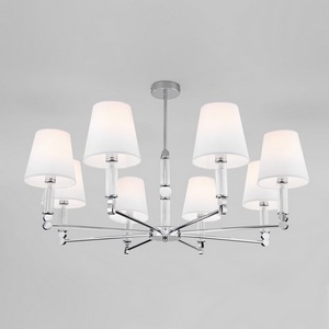 Изображение товара Потолочная люстра на штанге Eurosvet Conso 60145/8 хром (Умный дом, Алиса, WiFi, голосовое управление)