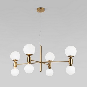 Изображение товара Подвесной светильник Eurosvet Bubble 30182/8 латунь (Умный дом, Алиса, WiFi, голосовое управление) шарики