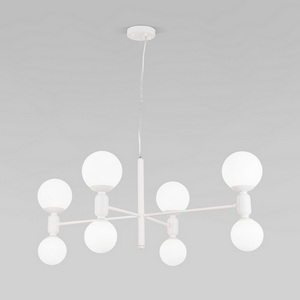 Изображение товара Подвесной светильник Eurosvet Bubble 30182/8 белый (Умный дом, Алиса, WiFi, голосовое управление) шарики