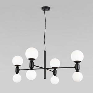 Изображение товара Подвесной светильник Eurosvet Bubble 30182/8 черный (Умный дом, Алиса, WiFi, голосовое управление) шарики