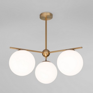 Изображение товара Потолочная люстра Eurosvet Marbella 60147/3 латунь в форме шара