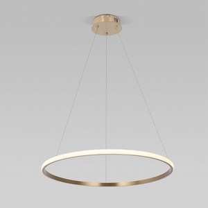 Изображение товара Подвесной светодиодный светильник с пультом Eurosvet Collars 90264/1 латунь кольцо