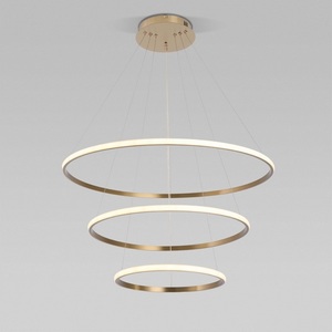 Изображение товара Подвесной светодиодный светильник с пультом Eurosvet Collars 90264/3 латунь