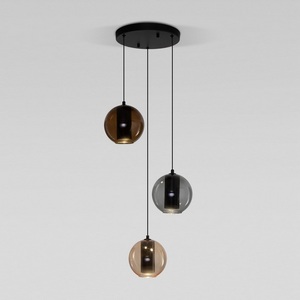 Изображение товара Подвесной светильник Eurosvet Cobble 50258/3 LED дымчатый/ бежевый/ шоколад шарики