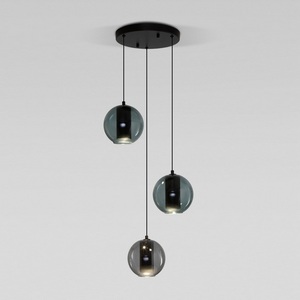 Изображение товара Подвесной светильник Eurosvet Cobble 50258/3 LED дымчатый/бирюзовый шарики