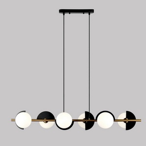 Изображение товара Подвесной светильник Eurosvet Moity 70149/6 черный/латунь (Умный дом, Алиса, WiFi, голосовое управление)