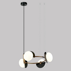 Изображение товара Подвесной светильник Eurosvet Moity 70150/4 черный/латунь