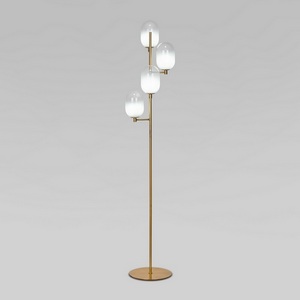 Изображение товара Торшер с выключателем Eurosvet Loona 01161/4 латунь