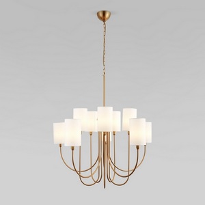 Изображение товара Подвесная люстра Eurosvet Abbey 60164/10 латунь (Умный дом, Алиса, WiFi, голосовое управление)