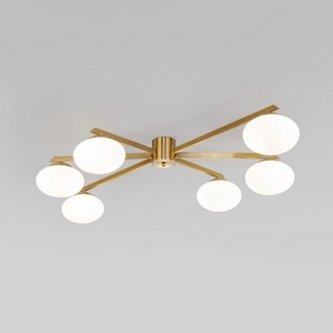 Изображение товара Потолочная люстра Eurosvet Opaline 70220/6 латунь в форме шара